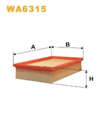 2 X Filtro de Aire Wix WA6315 APTO PARA RENAULT LAGUNA ENVÍO EL MISMO DÍA Foto 1 de 1