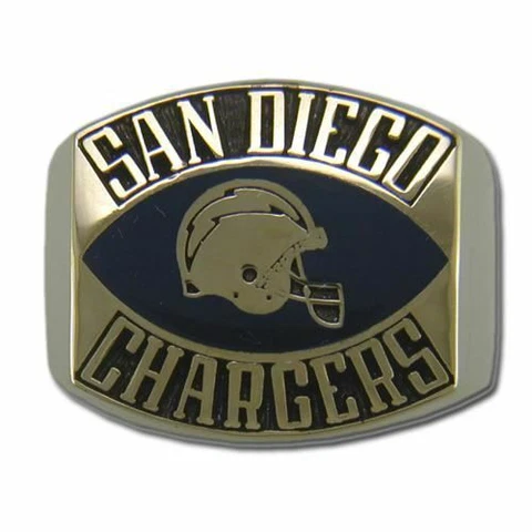 San Diego Chargers Contemporary Style Goldplated NFL Ring Cover