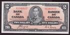 1937 Billet de 2 $ Canada tours Coyne K/R1343837 BC-22c choix UNC EPQ