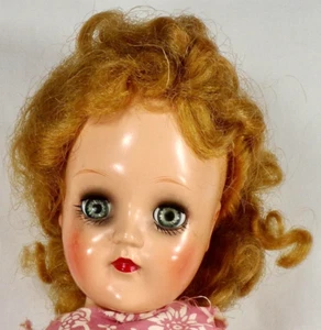 Ideal Toni Doll P-90 Hard Plastic High Color Blonde Hair Blue Eyes 14in 1950s - Picture 1 of 15