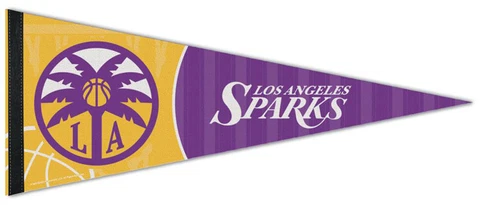 LOS ANGELES SPARKS WNBA Basketball Premium Felt 12x30 Collectors PENNANT Cover