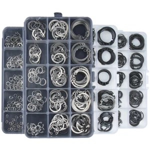 225 piezas 15 tipos Juego de Circlip Externo Retención Circlips Anillo Snap Ring Kit - Imagen 1 de 2