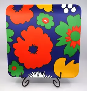 WOW! MARIMEKKO FOR TARGET MELAMINE SQUARE SERVING TRAY * KUKKATORI * - Picture 1 of 3