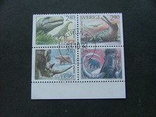 Sweden 1992 Dinosaurs Issue SG1652-1655 FU Marginal Block of 4