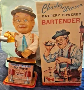 1962 Rosko Charley Weaver Bartender In Box Tested And Working Read Description - Picture 1 of 15
