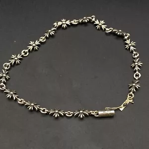 Chrome hearts Silver cross flower bracelet - Picture 1 of 13