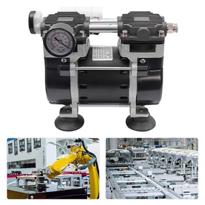 Bomba de vacío industrial de 2 cilindros 150 W bomba de vacío sin aceite -90 Kpa - Imagen 1 de 20