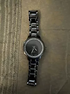 Reloj Mujer Encantador Charlie Cuarzo Correa Negra Batería Nueva - Imagen 1 de 5