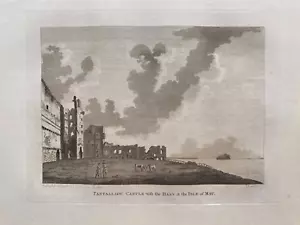 Impresión antigua de 1787: Tantallon Castle & Bass Rock North Berwick, Lothian de Grose - Imagen 1 de 2