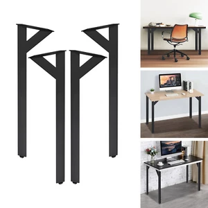 Patas de mesa de hierro en forma de Y 4 piezas montaje con tornillo pintura de alta temperatura - Imagen 1 de 18