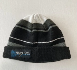 Top Heavy Skater Beanie Knit Youth One Size Unisex Black/Gray - Picture 1 of 6