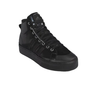 Adidas Size 7 Women's Bravada 2.0 Platform Mid Shoes Sneaker Black Skateboarding - Picture 1 of 5