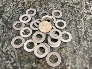 25 aluminum military aircraft helicopter washers 7/8 x 1/2 x 1/16 thick - Bild 1 von 2
