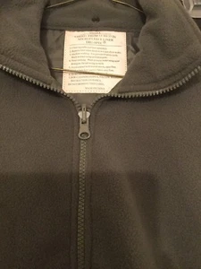 US Army Fleece Jacket, Foliage Green (grey), Small, New Condition - Picture 1 of 6