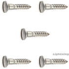 #6 x 1-1/2" Oval Head Wood Screws Slotted Stainless Steel Quantity 100
