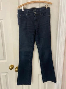 Ann Taylor Jeans Womens Size 8 Blue BootCut Modern Mid Rise Pants - Picture 1 of 6