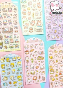 Dulces Animales - Zorro, Conejo, Shiba Pegatinas Kawaii Anime Manga 1x NUEVO - Imagen 1 de 3