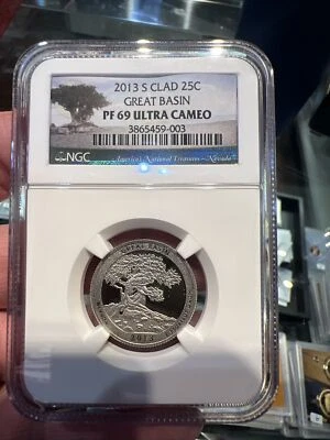 2013 S NGC PF69 Clad Great Basin Quarter Ultra Cameo - Image 1 of 4