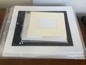 Lot Of 24 Picture Matts From 8 X 10 To 16 X 20’”- New+used + 16x20 Clear Bags - Picture 1 of 13