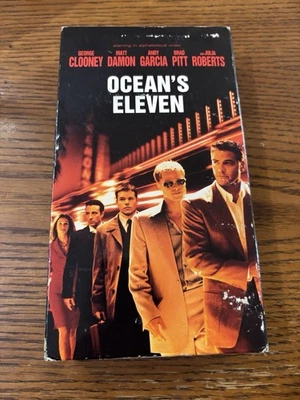 Ocean's Eleven (VHS, 2001) George Clooney, Matt Damon, Andy Garcia, Brad Pitt Foto 1 de 3
