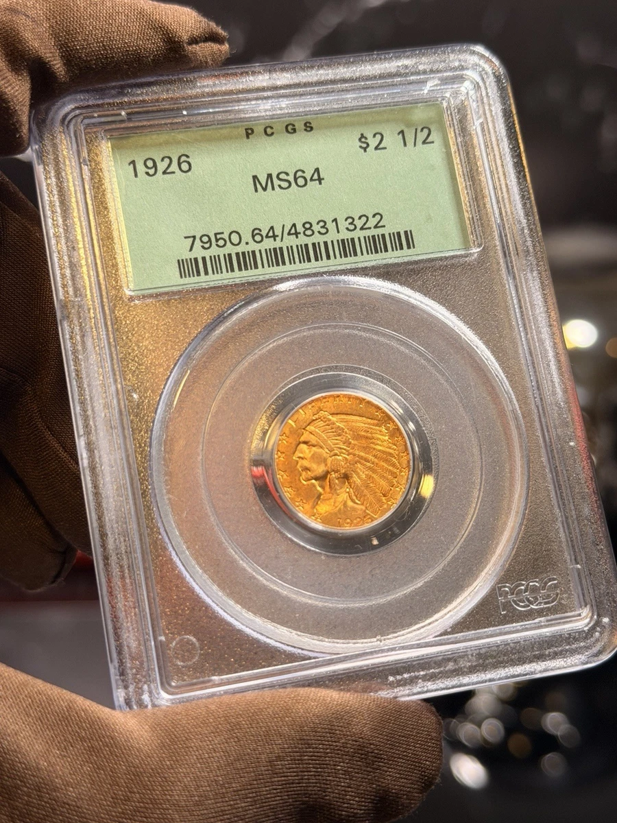 MS 64 Graded Quarter Eagle $2.50 US Gold Coins Pre-1933 for sale