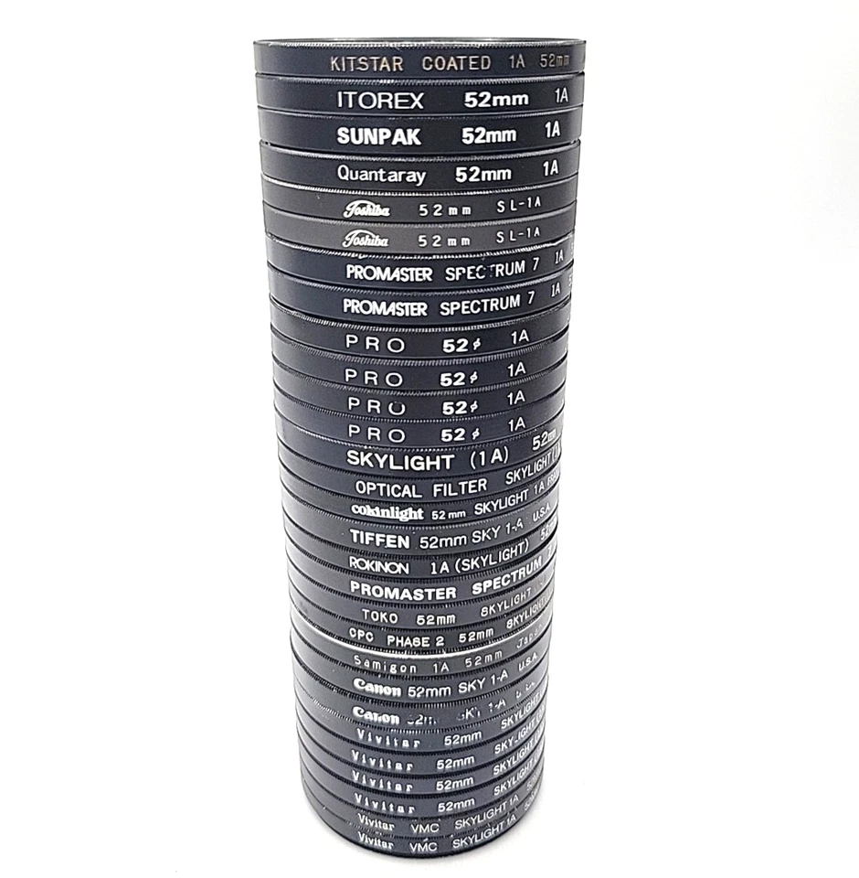 Various Brands 52mm Skylight (1A) Camera Lens Filters - Image 1 of 3