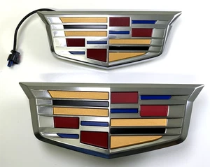 2025 Cadillac Escalade Illum. Front Emblem 85788443 & Rear GM Part 84380084 - Bild 1 von 23
