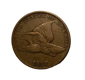1857 Flying Eagle Cent Nice Original VF - Picture 1 of 2