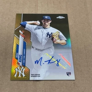 Mike King 2020 Topps Chrome Update RC ROOKIE GOLD 30/50 AUTO #USA-MK Yankees AD - Bild 1 von 2