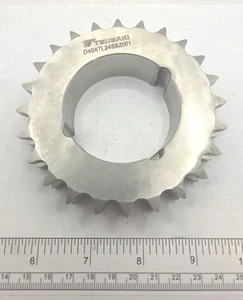 TSUBAKI D40ATL24SSZ001, Double Strand #40 Roller Chain Sprocket 24 Teeth, 0152H - Picture 1 of 5