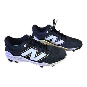 New Balance 3000v7 Men's 12 Low Molded Baseball Cleats Fresh Foam BLACK/WHITE - Picture 1 of 22