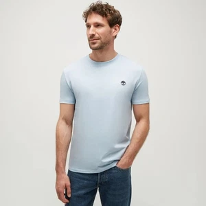 Timberland TB0A2BPR9401 DUNSTAN RIVER Short Sleeve Tee SKYWAY t-shirt uomo PE25 - Imagen 1 de 4