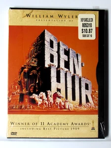 Ben-Hur NEW (DVD, 1959) Charlton Heston, Bible Movie *Torn Shrinkwrap* + FREE - Imagen 1 de 4