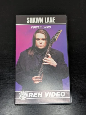 Shawn Lane Power Licks VHS REH Video Rare Guitar Instructional Shred Fusion - Image 1 of 4