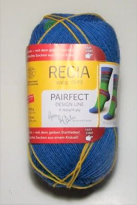100 gram ball of Regia PAIRFECT DESIGN LINE Sock knitting yarn #09090 FOSSHEIM - Image 1 of 2