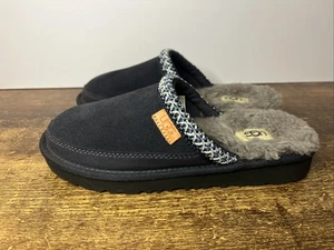 NEW NEVER WORN UGG Girls' Slippers TASMAN II SIZE 2 Navy No Box - Picture 1 of 8