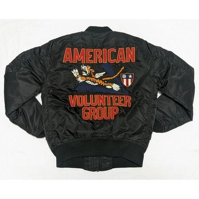 AVIREX Flying Tiger AVG Reversible MA-1 Black Size F Filled with padding - Image 1 of 4