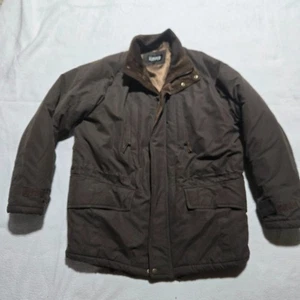 Vintage Kasper Brown Winter Chore Jacket Coat Adult Men's Size L Large - Picture 1 of 11