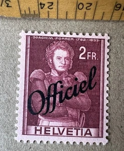 Suiza 1942 2Fr Oficial Sobreimpresión Var Como Nuevo Bisagras Firmado Zumstein - Imagen 1 de 5