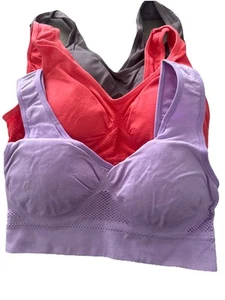 Set Of 4 Sport Bras Size Medium New - Picture 1 of 9