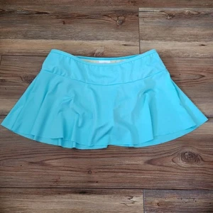 Lands' End Chlorine Resistant Swim Skirt Swim Bottom Girls 12 Turquoise - Picture 1 of 6