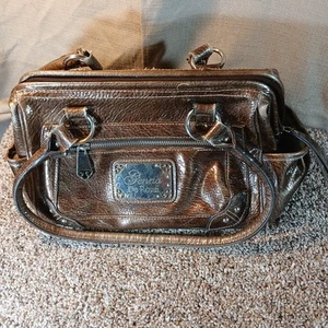 Borsa donna Genna De Rossi borsa a mano marrone ecopelle - Foto 1 di 21