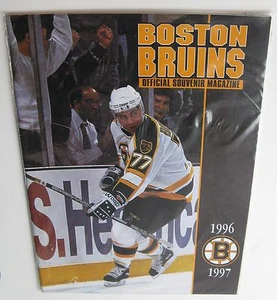 1996-1997 "Boston Bruins Souvenir Magazine" + 11/23/96 Lineups Sheet Sabres  - Picture 1 of 1