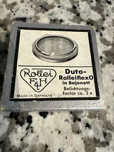 DUTO Rolleiflex 0 Made In Germany Factor 2x - Picture 1 of 4