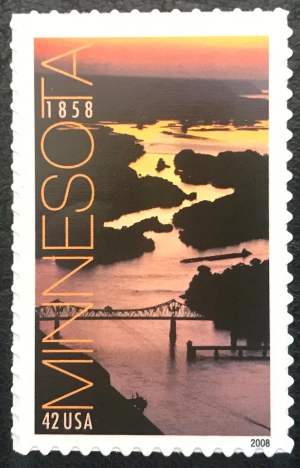 2008 Scott #4266 - 42¢ - MINNESOTA STATEHOOD - Single Stamps - Mint NH - Image 1 of 1
