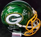 Green Bay Packers Eric Stokes Signed 3X Insc Full Size Flash Replica Helmet Jsa