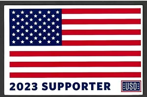 2023 SUPPORTER , with American Flag , USO Magnet - I Combine S/H - Picture 1 of 1
