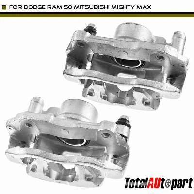 2x Pinza de freno con soporte laterales delanteros para Dodge Ram 50 Mitsubishi Mighty Max Foto 1 de 4
