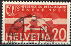 Switzerland Airplane Front View  Air Post Classic Stamp 1932 #C17