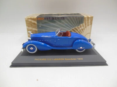 Museo IXO MUS043 1934 Packard Le Baron Speedster en azul escala 1:43 Foto 1 de 4